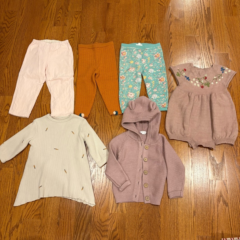 winter set, mostly knits size 24M/2Y